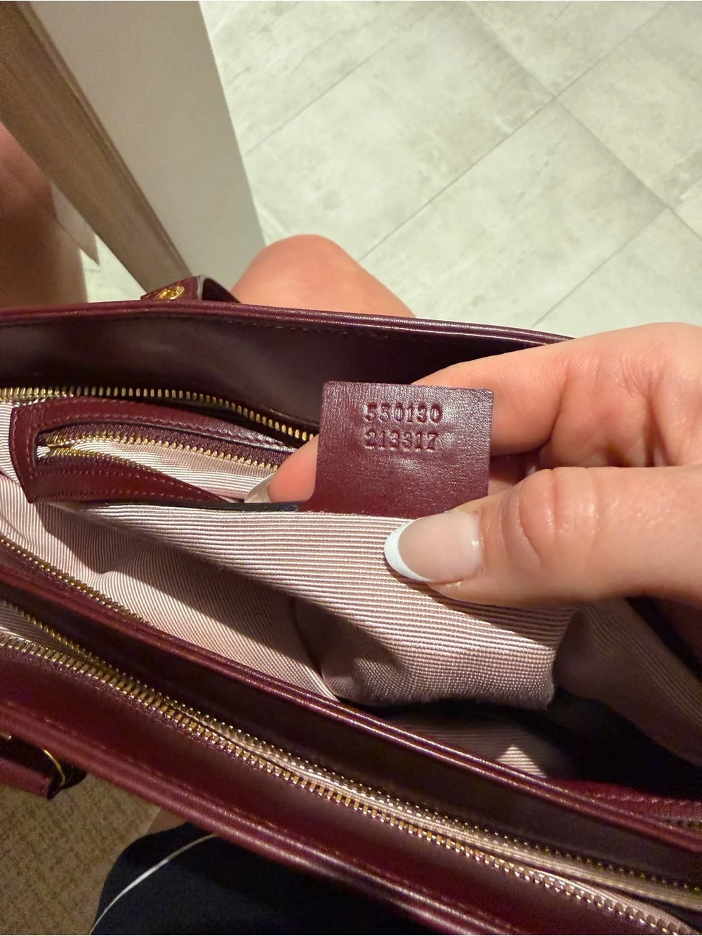 Gucci Arli leather bag in burgundy (Bordeaux) - Picture 5 of 10